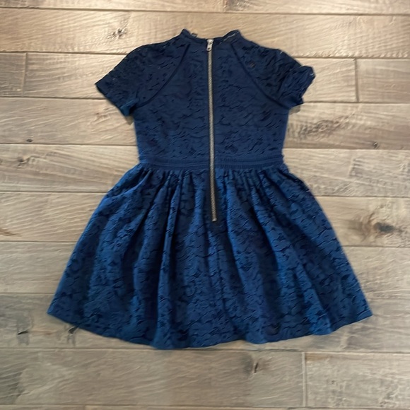 BARDOT JUNIOR ! Girls Mila Mini Lace Dress In Navy (8) - Picture 6 of 8